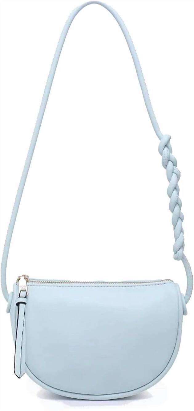 NEW JEN & CO. women's annaka vegan shoulder bag in pale mint